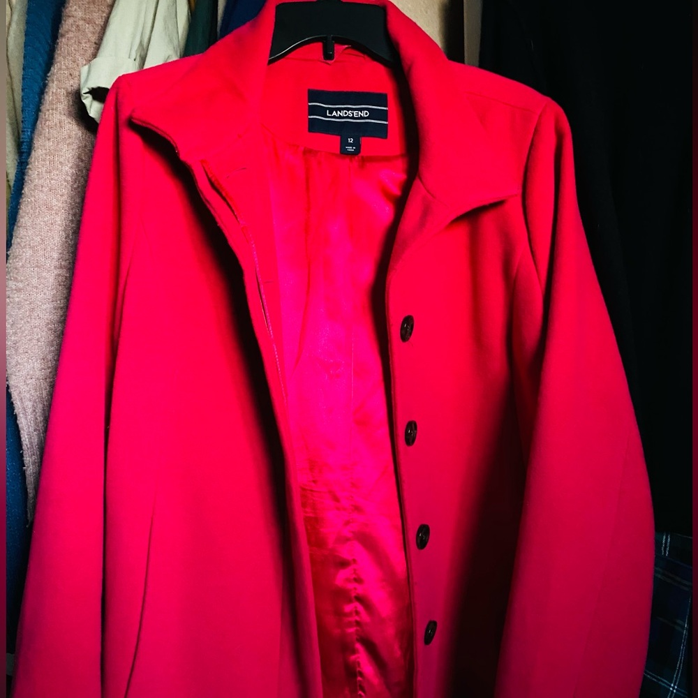 Lands' End Women's Bold Magenta Blazer